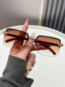 A Pair Of Vintage-Style Unisex Fashion Glasses Featuring Metal Frames, Perfect For Daily Wear, Beach Trips, Or School. These Versatile Frames Compleme - Multicolor - View 17