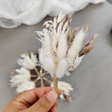 1/4/8pcs Mini Artificial Flower Bouquet, Wedding Decoration Artificial Floral Arrangement, Home Desktop Centerpiece Decor, Autumn Halloween Thanksgiving Christmas Decoration, Party Holiday Craft Material - L11 - View 4
