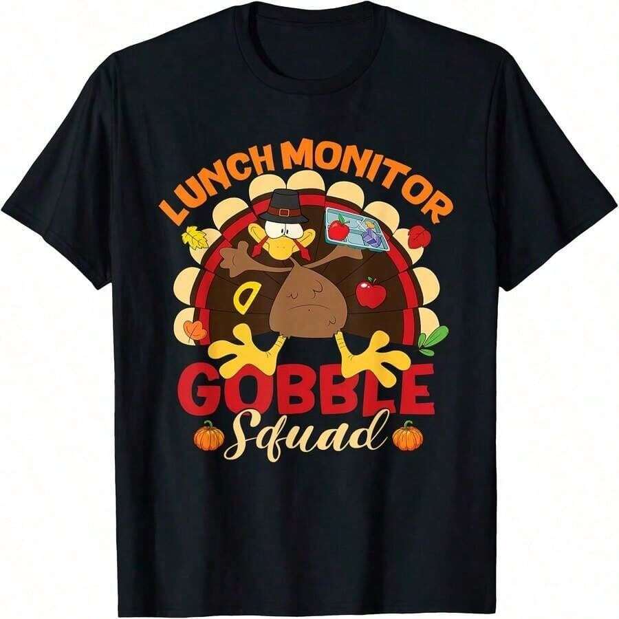 Camiseta Personalizada con Nombre Luke Bull-Skull con Plumas, para Todas las Temporadas, 220g de Algodón, Impresión a una Cara, Cuello Redondo, Manga Corta - Rojo - Ver 1