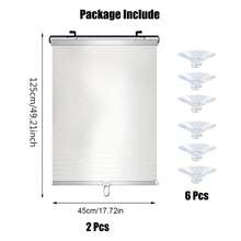 2Pcs Thermal Sunshade Roller Blinds With 6 Suction Cups No-Drill Easy Installation Curtains Indoor Blackout Sun Protection Curtains UV-Resistant Car Sunshades 15.7"X23.6" / 17.7"X49.2" - 2pcs - View 9