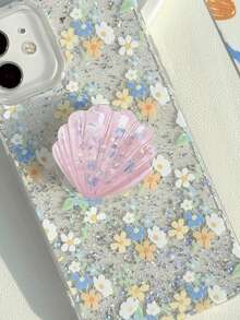Soporte de teléfono con conchas brillantes, estuche transparente expandible adecuado para teléfonos y Android - Multicolor - Ver 9