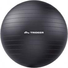 Exercise Ball Yoga, Pilates Fitness - Stability Ball Equipment Home Gym Office Chair, Core Balance Training Accessories, Physical Therapy Equipment, Quick Pump Included, 5 Sizes - Black - View 1
