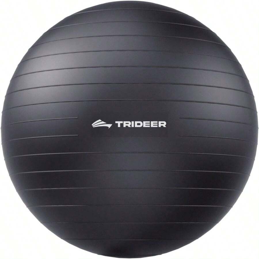Exercise Ball Yoga, Pilates Fitness - Stability Ball Equipment Home Gym Office Chair, Core Balance Training Accessories, Physical Therapy Equipment, Quick Pump Included, 5 Sizes - Black - View 1