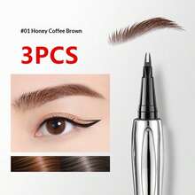 1 pieza Lápiz de cejas recomendado, resistente al agua y al sudor, define con precisión las cejas, adecuado para principiantes sin habilidades - Multicolor - Ver 15