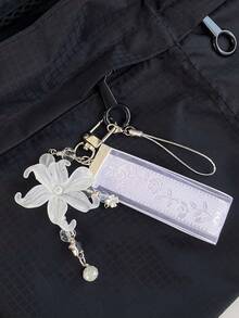 1 Piece Of Ins Style Iris Flower Sweet Ribbon Pendant, Spring Rose Flower Bag Pendant - Multicolor - View 2