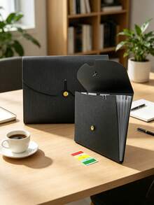 5/1pc Expanding File Folder High Capacity Portable Document Organizer For High School College Students, A4 Paper Holder Multi Pockets Design Perfect For Homework Organizing School Supplies Perfect To Keep Receipt Test Paper Tidy - Multiple Styles - View 10