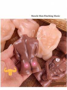 1 buah Taba-Squishy Mainan Remas Lucu Bentuk Pria Berotot untuk Lelucon, Hadiah Lelucon Penghilang Stres Kreatif - MultiWarna - View 9