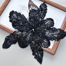 1pc Luxury Fashion Women's Sparkling Rhinestone Brooch, Crystal Suit Jacket Corsage, 3-Layer 3D Hand-Embroidered Beaded Flower Brooch For Men And Women Clothing, Creative Clothing Applique Ornament, Shiny Clothing Accessory Fabric Decoration Patch, Elegant Floral Embroidery Beaded Bridal Dress Accessory, Dopamine Beach Swimwear Accessory, Chinese Style Formal Wear Accessory, Comes With 2 Brooches - Multicolor - View 10