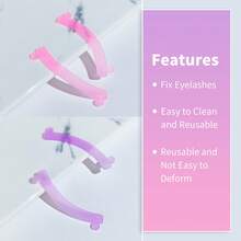 Lomansa 2pcs Lash Lift Pads With Lash Lift Covers, Reusable And Easy To Clean, Suitable For Salon And DIY, Prevent Lashes From Slipping Off The Lash Pads - Multicolor - View 3