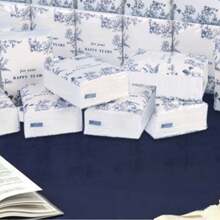 OBOVAY 25PCS/Set 50PCS/2set Elegant Floral Tissue Paper Packaging - Soft Wedding, Birthday, Party Favors - Printed With "Tears Of Joy" - Perfect For Bride, Groom, Guests - Can Be Used As Table Decor And Gift Favors - Suitable For Wedding, Birthday Party, Celebration, Wedding Gift, Celebration Essentials, Wedding Decor, Wedding Accessories - Multicolor - View 11