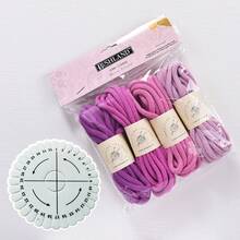 Benang Berwarna 4mm/20m (4-in-1), Benang Campuran, Benang Aneka Warna Cocok Untuk Merajut dan Merenda, Lembut dan Halus, Cocok Untuk Berbagai Kerajinan Merajut. Gugusan Benang Pelangi Berwarna-warni Berbentuk Awan, Cocok Untuk Merajut dan Merenda. - MultiWarna - View 15