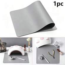 1pc Waterproof Nail Art Table Mat, Soft Microfiber PU Leather Material, Reusable And Foldable, Suitable For Nail Salon And Home Use, Nail Art Supplies - Multicolor - View 12