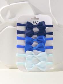 6pcs Multicolor Bow Hair Ties, Versatile For Ponytails, Suitable For Back To School And Daily Use - Mixed color - View 14