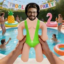 1pc Personalized Inflatable Blow-Up Man, Customized With Your Face, Funny Single Women Party, Bride Gift, Inflatable Man, Wedding Favor, Special Occasion - Multicolor - View 4