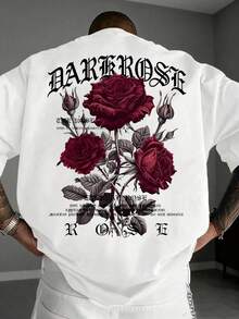 Designer Burgundy T-Shirt For Men - Shop - White - View 1