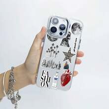 Elegante funda para teléfono con estampado de leopardo, compatible con fundas para Samsung, Apple, Honor, OPPO, vivo y . Fabricada en TPU para una protección superior contra golpes y caídas, con un diseño moderno y elegante. - transparente - Ver 4