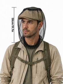 URBANWAVE Outdoor Mosquito Head Net Cover, Breathable Fine Mesh Bug Face Protector For Fishing Hiking Camping, Fits Most Caps - Multicolor - View 9