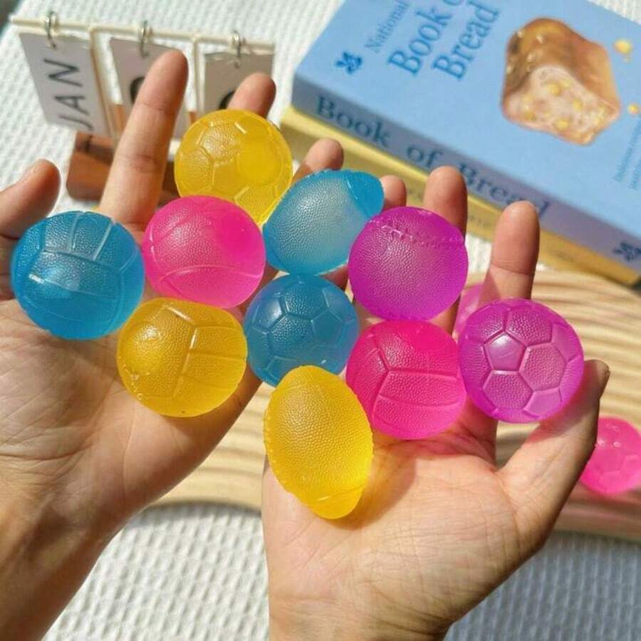 1個麥芽糖色純色 4球擠壓玩具 足球籃球壓力緩解 趣味娛樂 生日禮物 復活節禮物 完美禮物 節日禮物 可重複使用 可重複玩 理想禮物 - 彩色 - 查看 1