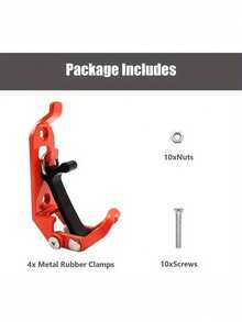 2pcs Zinc Alloy Fire Axe Handle Clamp Set, Metal Tool Lock, Waterproof, Detachable Surface, Suitable For Indoor, Camping, Decoration, Roof Rack Shovel Installation, Wall Quick Clamp Mounting Bracket, Boat Quick Release Axe Holder, Firefighting - A - View 10