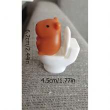 1pc Creative Pig Frog Toilet Hook And Loop No-Drill Poop Buddy Small Ornament Cute Companion Gift (Random Color) - Multicolor - View 12