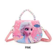 Disney Frozen Elsa Princess Pearl Handbag & Shoulder Bag, Cute Cartoon Bag For Girls, Essential For School, Travel, And Photo Shooting - Multicolor - View 7