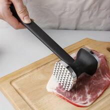 1 pezzo Batticarne in lega di alluminio, per ammorbidire e marinare, battere e sigillare i succhi, martello per carne a doppia faccia adatto per Ringraziamento, Natale, cucina, ristorante, hotel, campeggio, picnic, tutte le stagioni - Multicolore - Visualizzare 6