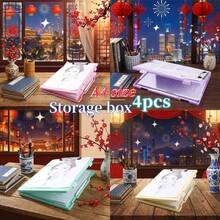 A4 Storage Box With Strong Metal Clip, Integrated Clipboard And File Box, With Lock And Pen Slot, Suitable For Storing Work, Study And Office Supplies, Also Suitable As A Gift For Graduation And Back To School Season - Single Piece - View 10