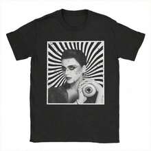 Camiseta de Hombre Perrys, Ropa Única, Camisetas de Manga Corta con Cuello Redondo, Camisetas para Fiesta, Camiseta Estampada - Camiseta Ligera de Verano - Fondo Negro con Letras Blancas - L - Negro - Ver 1