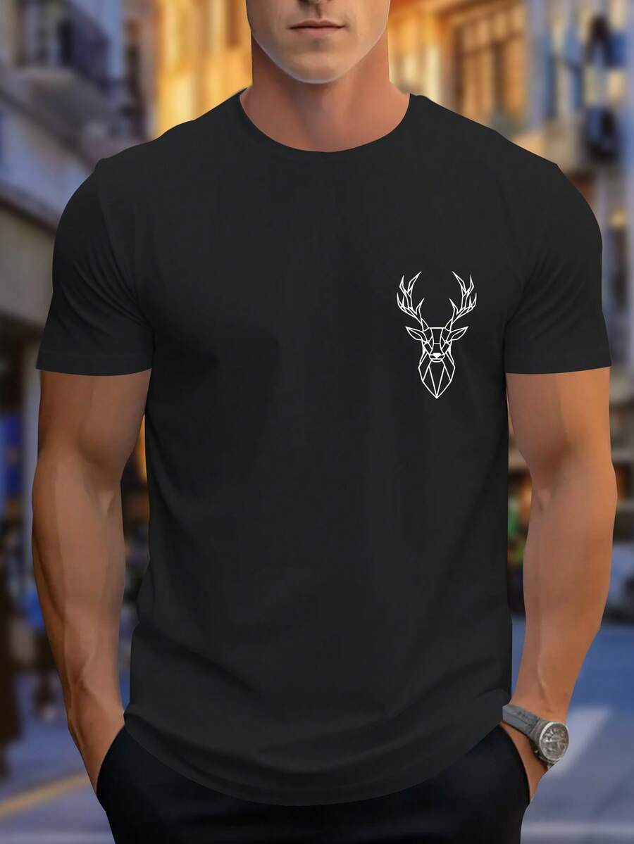 Men T-Shirts - Black - View 1