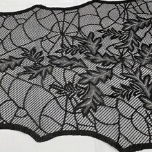 Halloween Spider Web Leaf Lace Table Runner, Durable Rectangular Polyester Tablecloth, Suitable For Holiday Parties, Dinners And Home Decor, Deep Autumn Horror Style Halloween Indoor Party Table Centerpiece Decoration - Multiple Styles - View 6