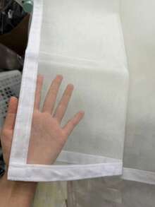 1件裝自黏式隱形防蚊紗窗，夏季防蚊保護，操作簡單，可拆卸白色網布，免鑽孔，附魔鬼氈鉤環 - 多色 - 查看 5