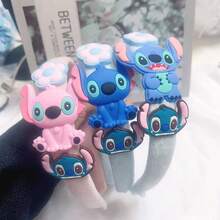 1件 Lilo & Stitch 柔軟矽膠絨毛髮箍 & 髮夾，可愛卡通髮飾。適合日常佩戴、護膚、休閒、約會、攝影、派對和節日裝飾，百搭各種風格，完美的生日和節日禮物 - A - 查看 4