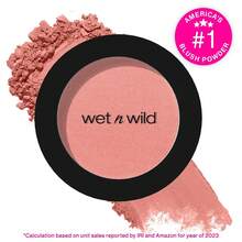 Wet N Wild Color Icon Blush, Effortless Matte Sheer Glow & Seamless Blend, Luxuriously Infused Smooth Jojoba Oil, Cruelty-Free & Vegan - Pinch Me Pink-Father's Day - 玫瑰花床 - 查看 11