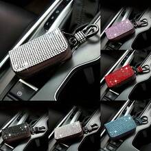 An Elegant And Compact Key Case With Diamonds, Offering Protection And A Modern Touch To Your Vehicle's Interior. - [White] - View 2