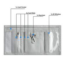 Ví in hình, ví gập ba, ví đựng thẻ đa năng. Có thể đựng tiền xu, tiền giấy, thẻ ID, móc chìa khóa, ngăn đựng ảnh. - Nhiều màu - Xem 6
