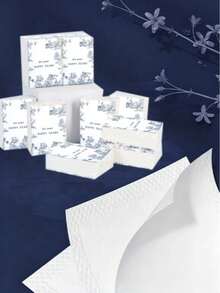 OBOVAY 25PCS/Set 50PCS/2set Elegant Floral Tissue Paper Packaging - Soft Wedding, Birthday, Party Favors - Printed With "Tears Of Joy" - Perfect For Bride, Groom, Guests - Can Be Used As Table Decor And Gift Favors - Suitable For Wedding, Birthday Party, Celebration, Wedding Gift, Celebration Essentials, Wedding Decor, Wedding Accessories - Multicolor - View 8