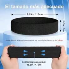 YQQ Lumbor37 Diademas Deportivas para La Cabeza 4 Pack Hombres y Mujeres Cabeza de Elástica Banda para El Sudor y Deportes para Correr Yoga Fútbol Baloncesto y Otros Deportes1256 - Blancol/Negro/Azu/Rojo - Ver 3
