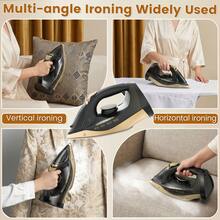 SUPERLEX 8-In-1 LED Screen Cordless Steam Iron With Ceramic Soleplate, 3200W Fast Heating, 320ML Large Water Tank, Anti-Scale & Anti-Drip. Supports Dry Ironing, Spray, Steam, Air Ironing; 2.1m Visible Range, Clear Indicator & Powerful Steam, Ideal For Home An - View 7