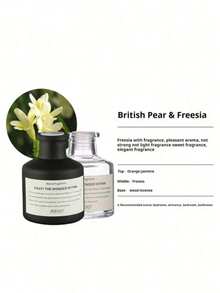 5-Piece Flameless Reed Diffuser Set, Includes 1 Bottle Of Fragrance Oil And 4 Reeds, Natural Plant Oil, Fresh And Long-Lasting Floral Scent, Suitable For Bedroom And Bathroom, Perfect Birthday And Graduation Gift - Multicolor - View 9