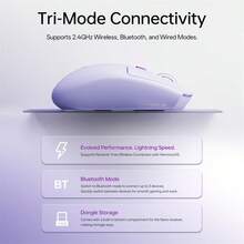 ATKGEAR ATK VXE Dragonfly V3 Pro Wireless Mouse 6 Programmable Buttons Wired/2.4G/BT Quad-Mode Mice 49g Lightweight Suitable For Home Gaming And Office Use - View 5