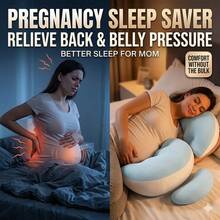 Hauture Side Sleeper Pregnancy Pillow – Memory Foam Maternity Body Pillow For Back, Belly & Leg Support, Adjustable Travel Wedge Cushion For Pregnant Women - Mint Blue - View 3