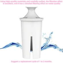 Replacement Filter Cartridges For Home Water Pitcher, 1/3/6 Pack, Filters Out Sediment, Rust, Hair And Other Impurities, Effectively Removes Residual Chlorine, Limescale And Water Alkalinity, Eliminates Water Odors - View 5