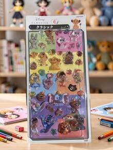 3D Cute Stickers, Fun Shiny Embossed Decor, Removable Without Residue, 3D Reusable Decorative Stickers, 3D Fun Japanese Anime Stickers, Thick Texture, Self-Adhesive Waterproof Non-Sticky Decorative Stickers - Multicolor - View 4