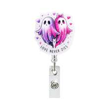 1pc Halloween Pumpkin Ghost Retractable Badge Reel Clip, Swivel Rotating ID Holder For Doctors And Nurses - Multicolor - View 8
