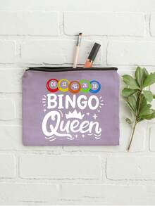 "Bingo" Buchstaben-Muster Reise-Kulturbeutel, Cartoon Spaß Multifunktionale Segeltuchtasche, Ladegerät Aufbewahrungstasche, Reise-Make-up Essential Tasche: Damen Reise-Essential Tasche, Unisex Reißverschluss Tasche, Kosmetik, Make-up und leichte Reise-Essentials, perfekt für Teenager, Geburtstag und Reise-Accessoires, Feiertagsgeschenk, Muttertagsgeschenk - Verschiedenfarbig - Übersicht 16
