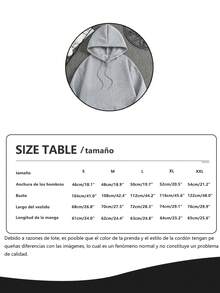 HSUGO  
Sudadera casual con capucha CALIFORNIA USA azul - Gris - Ver 3