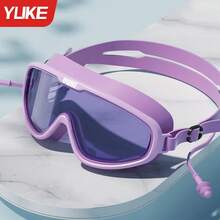 YUKE Large Frame Swimming Goggles, Anti-Fog High Definition Wide Field Of View Waterproof Leak-Proof Swimming Goggles, Soft Silicone Adjustable, Suitable For Women Men Adults Pool Water Sports - Multicolor - View 11
