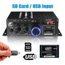 AK380 RV Stereo Amplifier 2-Channel 12V Car Audio Power Amplifier, Designed For RVs And Campers, Stable Output For Long Trips, Compact Metal Housing, Clear Sound Quality For RV Living Space, Travel And Outdoor Driving (Battery Not Included) - Black - View 3