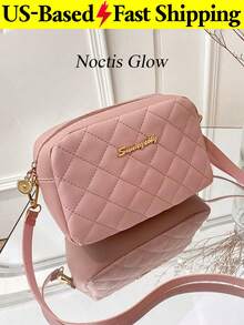 Women's Crossbody Bag Stylish Compact Handbag Bag Shoulder Bag Camera Bag New Style Single-Strap Diamond-Quilted Bag - 彩色 - 查看 13