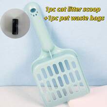 1pc Large Capacity Cat Litter Scoop With Ergonomic Handle - Durable Plastic, Easy-To-Clean Design, Space-Saving Pet Waste Disposal, Multi-Functional Cat Scoop, Easy Scooping, Odor Control, Suitable For Small Pet Litter Scoops, Home Use, Cat Litter Scoop And Trash Bin, Modern Pet Tool, Easy To Clean - Multicolor - View 16